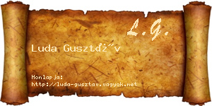 Luda Gusztáv névjegykártya
