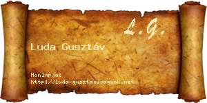 Luda Gusztáv névjegykártya